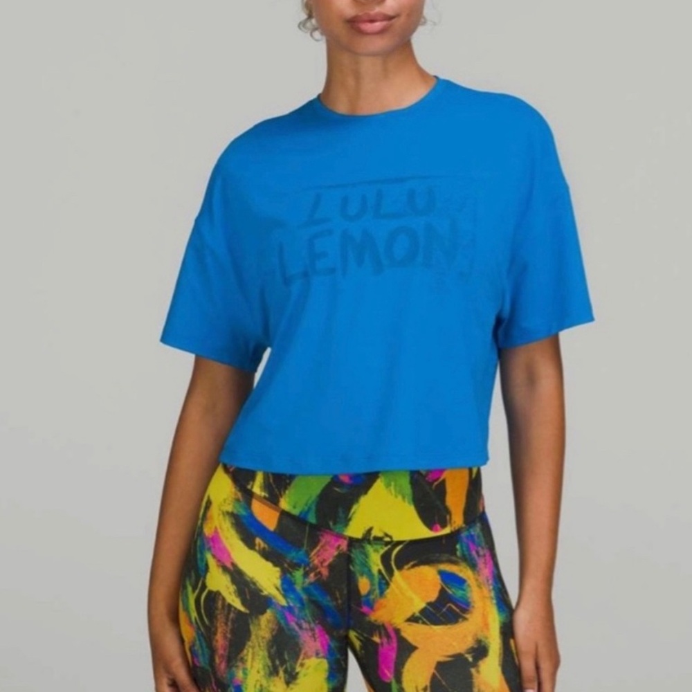 NWT Lululemon Abrasion Resistant Train Tee *Ed Curtis size 4